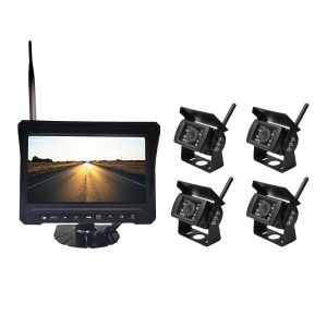 Kit supraveghere video wireless PNI TRK504 pentru camion DVR cu monitor LCD si 4 camere