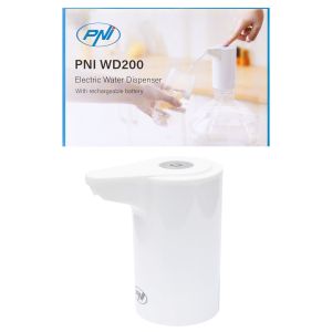 Pompa electrica pentru bidon de apa PNI WD200 incarcare prin USB-C, acumulator 800 mAh