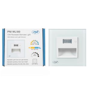 Lampa LED PNI WL100 pentru iluminare trepte scara