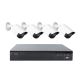 Kit supraveghere video PNI House IPMAX POE22S, NVR si 4 camere bullet cu 4MP