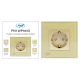Priza simpla incastrabila PNI WP101G cu rama din sticla, Gold culoare auriu, 16A 3000W
