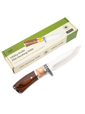 Cutit vanatoare PNI Hunting H100, lungime 215 mm, husa inclusa