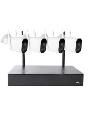 Kit supraveghere video PNI House WiFi662 NVR si 4 camere wireless de exterior 2MP